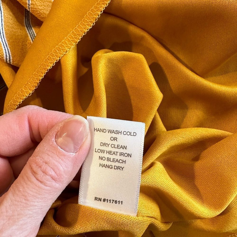 Potters Pot Yellow Tie Back Dress - Picture 5 of 7